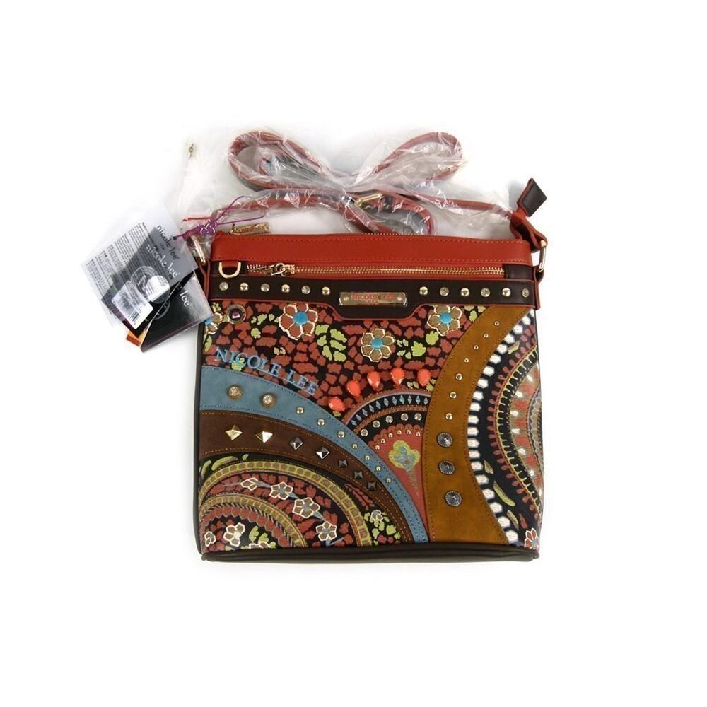 Nicole Lee Vintage Holly Crossbody Bag - NWT - Style V16633 - Floral Embellished